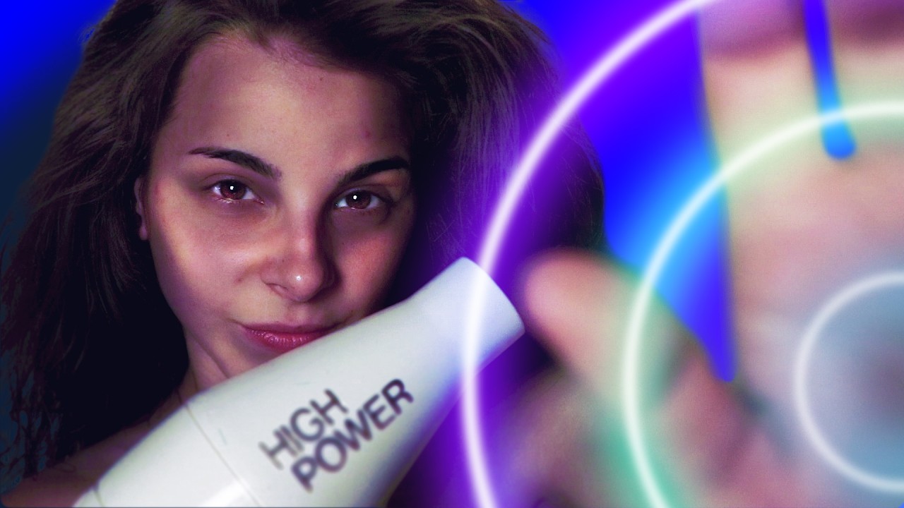 ASMR HAIR DRYER SOUND, OIL and BRUSHING