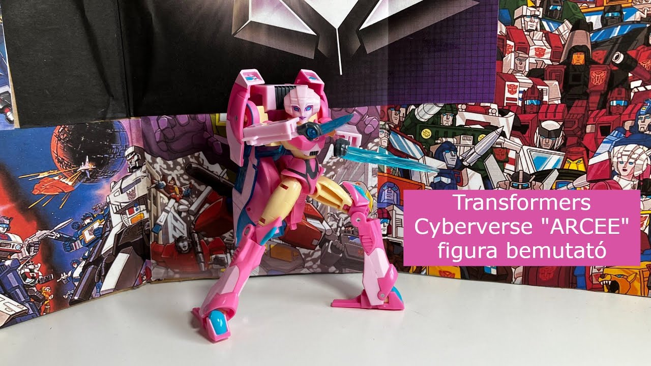 Transformers Cyberverse "ARCEE" figura bemutató