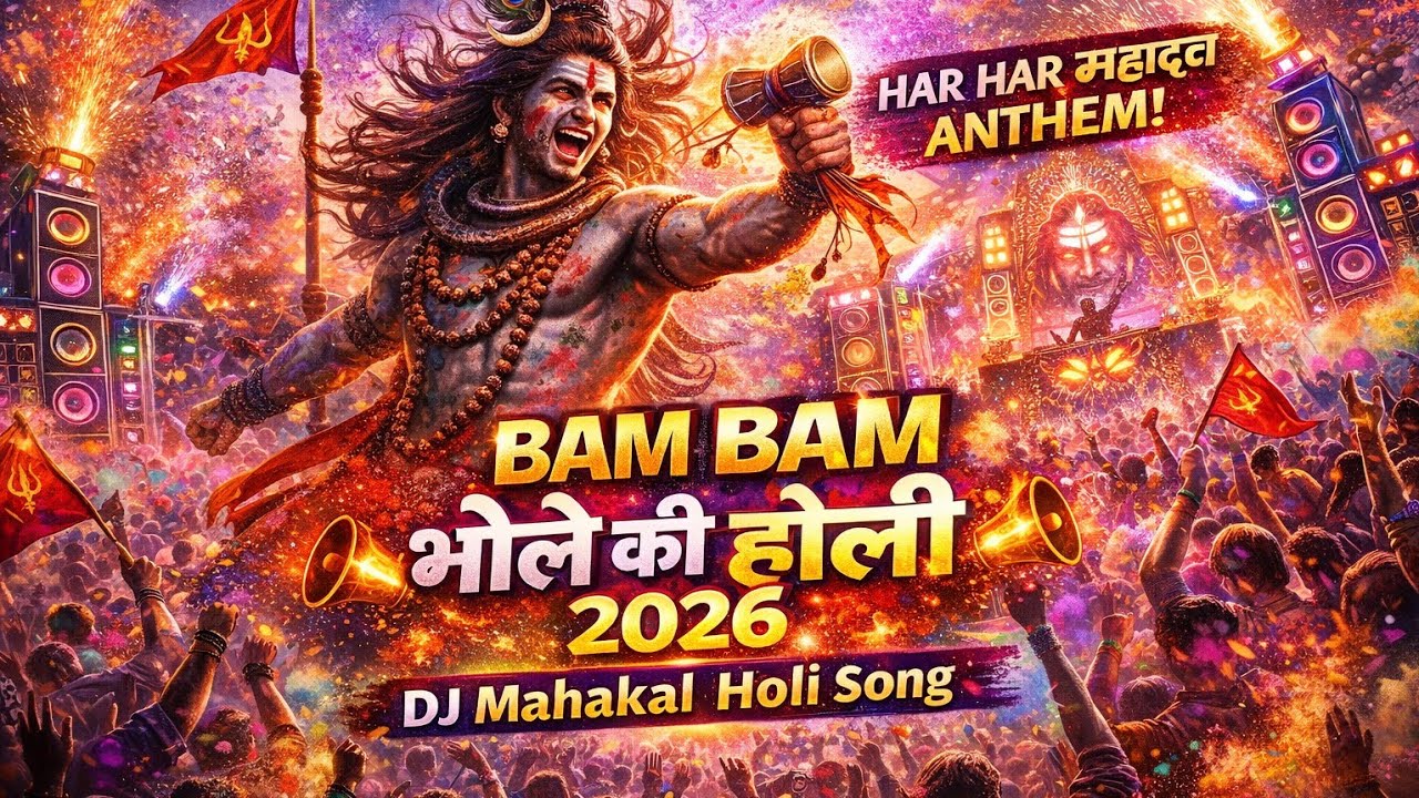 Mahakal DJ Holi Song 2026 🔥 | बम बम भोले की होली | Mahadev Dhamaka DJ Remix | Holi Special Song 🚩