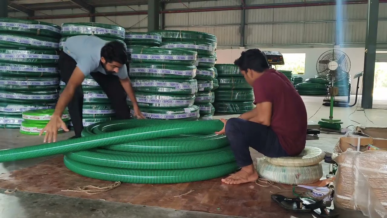 Pvc suction hose pipe roll making / सैक्सन पाईप कैसे बनता है / सैक्सन पाईट का रोल कैसै बनता है / 