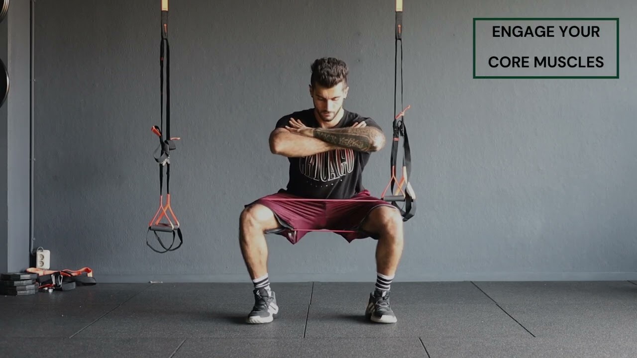 SQUAT HOLD  MINI BAND ABDUCTION I BAND ABOVE THE KNEE I VIDEO DEMO I KEBKO FUNCTIONAL FITNESS I PT