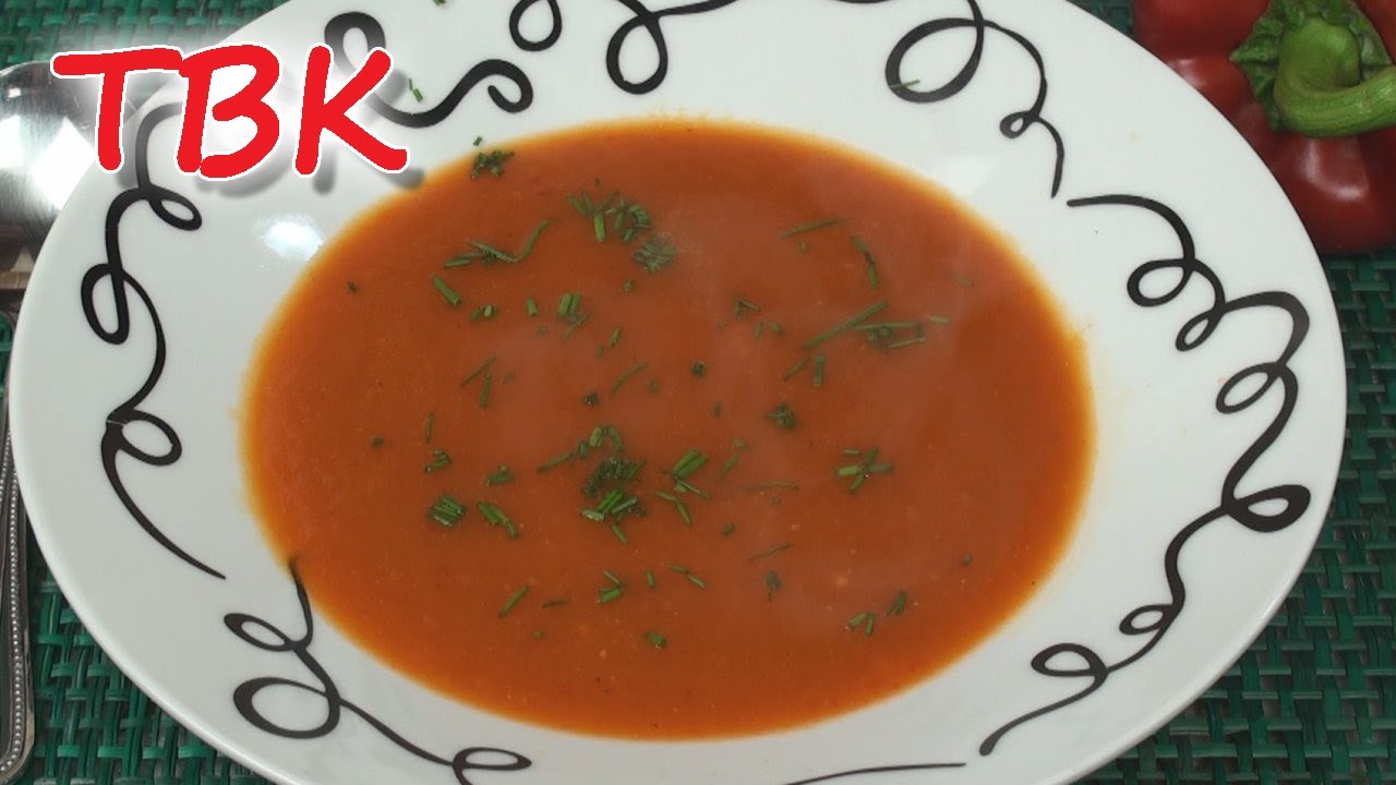 Low Calorie Roasted Red Pepper Soup Recipe - Titli's Busy Kitchen