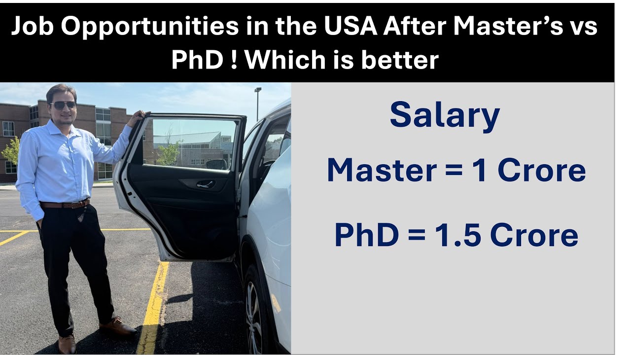 USA Careers After Master&rsquo;s vs PhD 🎓 | Salary, Green Card & Career Growth