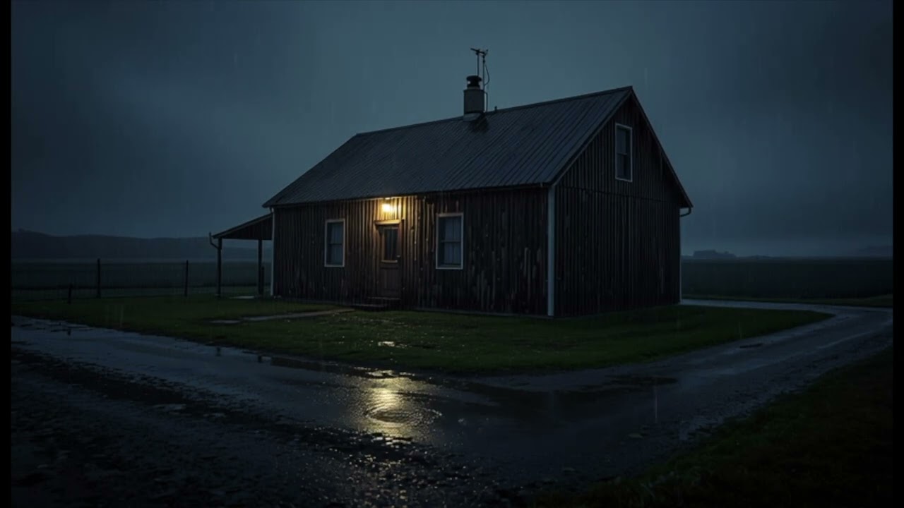 Gentle Night Rain Outside the House 🌧️ Calm Your Mind, Feel Safe, Fall Asleep Naturally