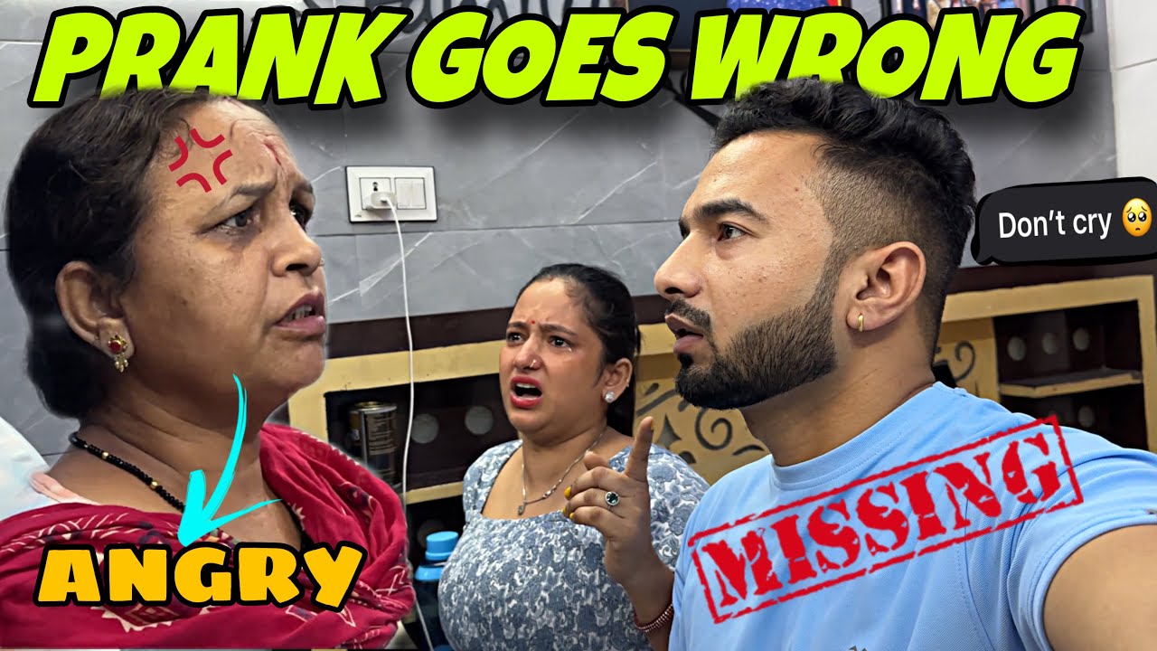 Missing for 24 hours Prank on WIFE goes wrong || she start crying || jeet thakur pranks #priyajeet