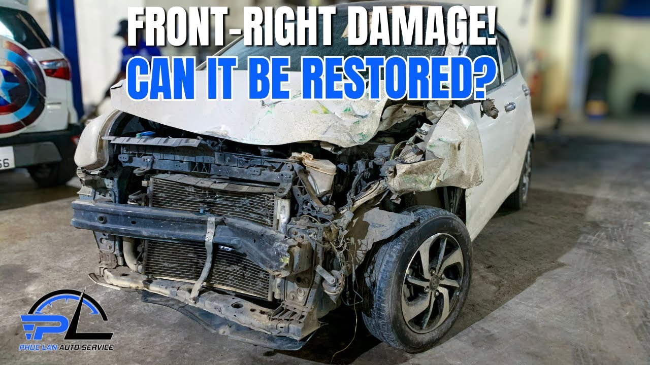 Front-Right Crash Damage – Full Body Repair Process