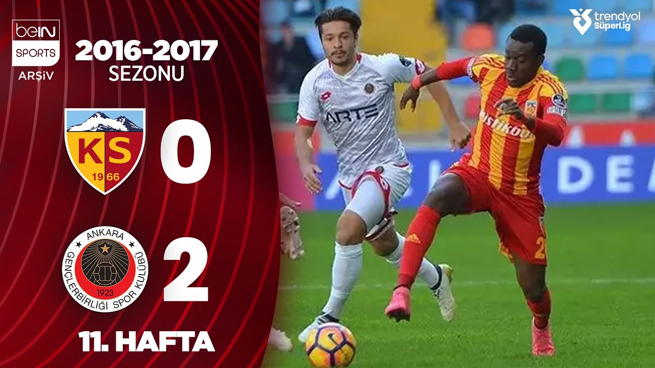 Kayserispor (0-2) Gençlerbirliği | MAÇ ÖZETİ | 11. Hafta - 2016/2017