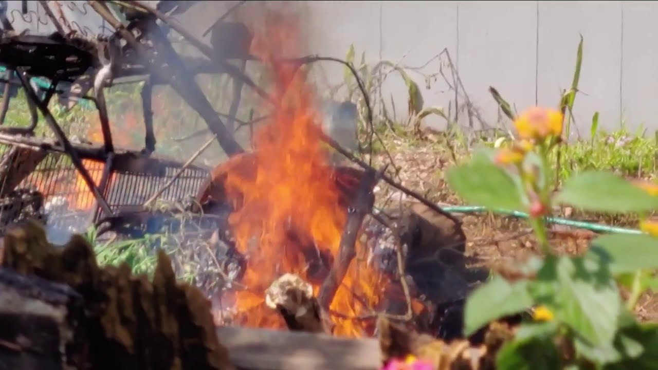 Man warned over illegal burning