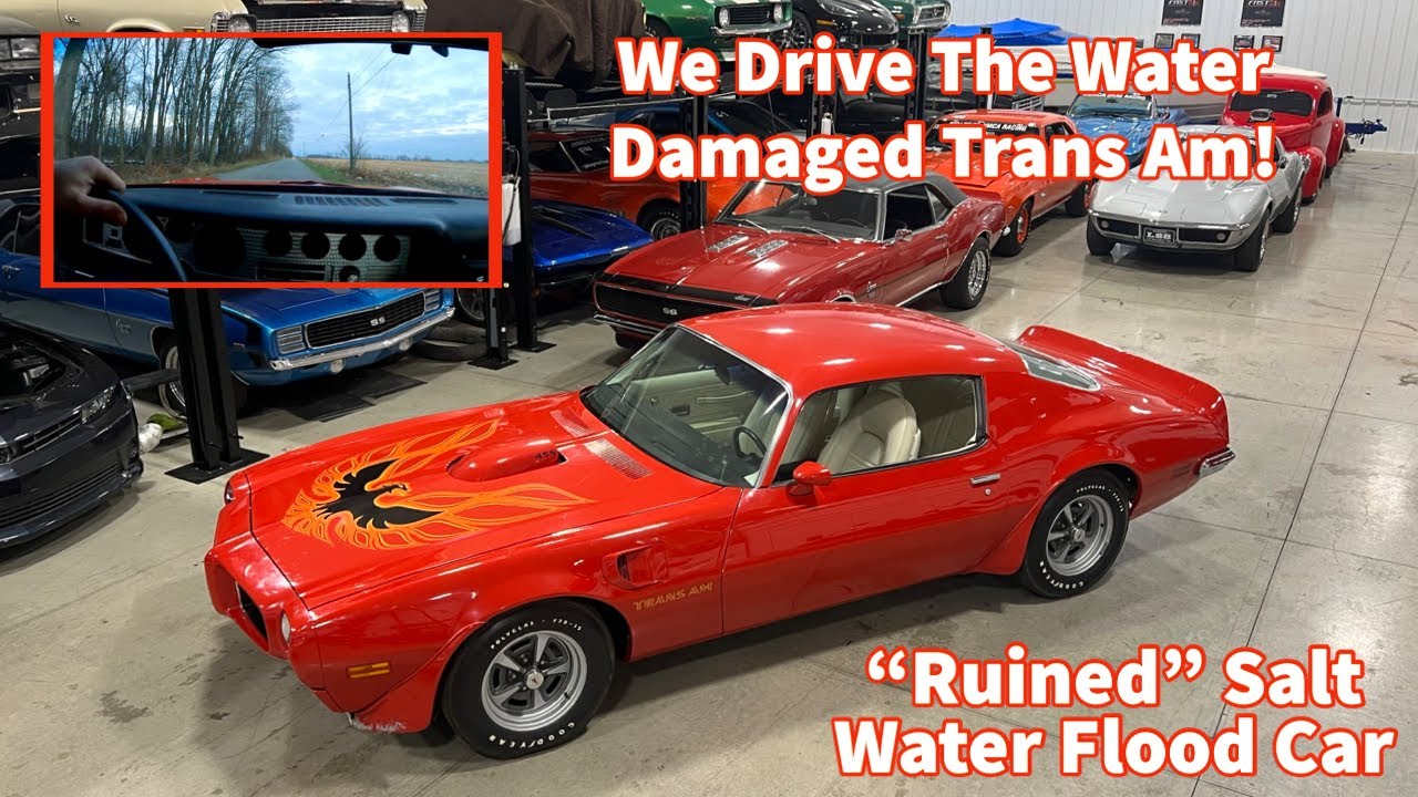 Hurricane Ian FLOODED 73 Trans Am 455 RUNS AND DRIVES! Water Damage Will NOT Stop This Pontiac!