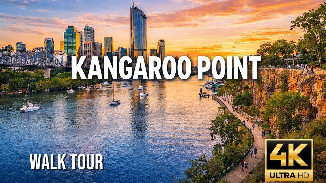 Brisbane 4K Walking Tour 🇦🇺  | Morning Walk, South Bank to Kangaroo Point Bridge Walk