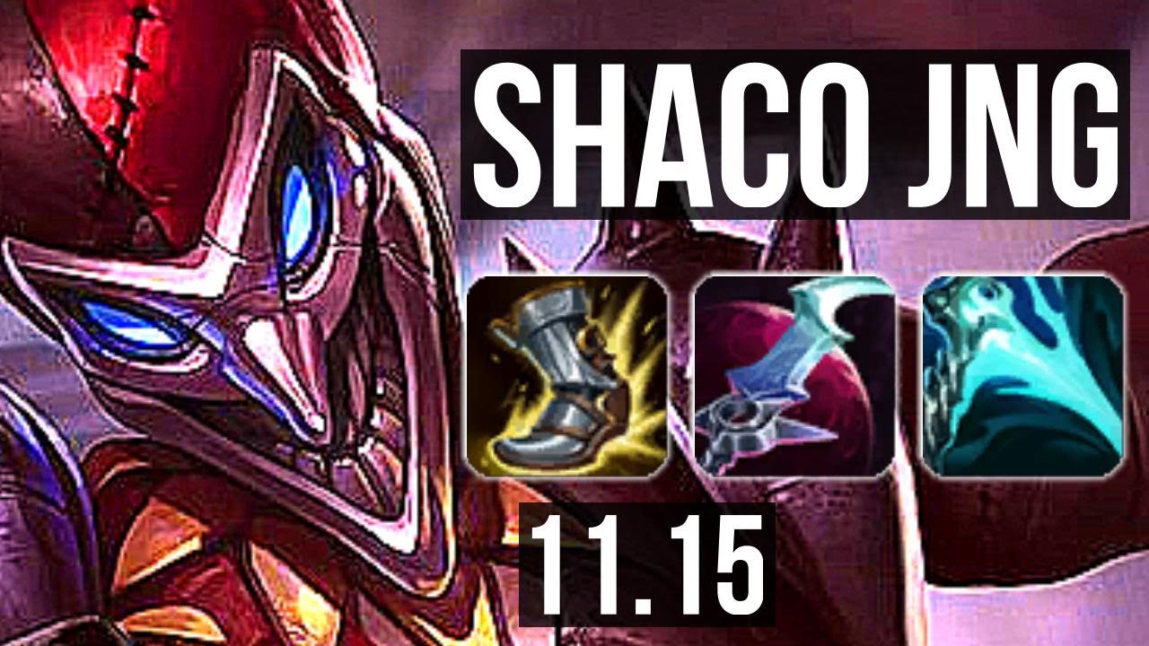 SHACO vs ZAC (JUNGLE) | 5.3M mastery, 1700+ games, 13/2/5, Legendary | EUW Grandmaster | v11.15