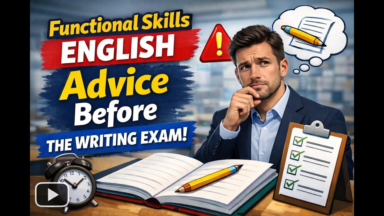 Functional Skills: Advice before the Writing Exam#functionalskills #englishwriting #learningenglish
