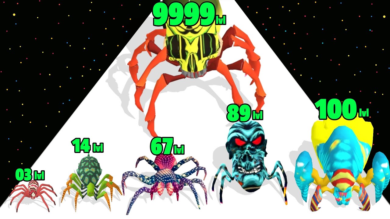 Spider Evolution Adventure - Level Up Spider Max Level Gameplay (New Update)