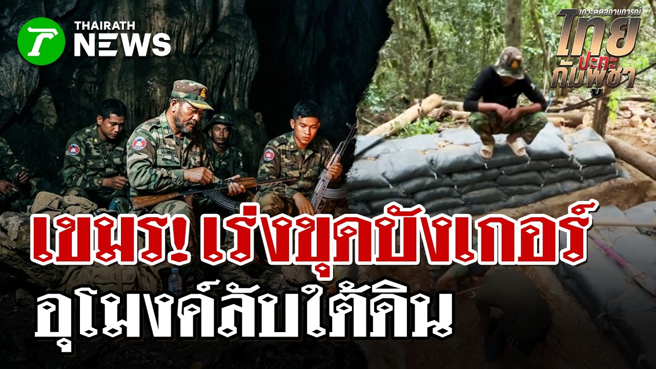 จับตาเขมร! เร่งขุดบังเกอร์  อุโมงค์ลับใต้ดิน เตรียมตัวปะทะรอบ3?| 19 มี.ค. 69 | ไทยรัฐนิวส์โชว์