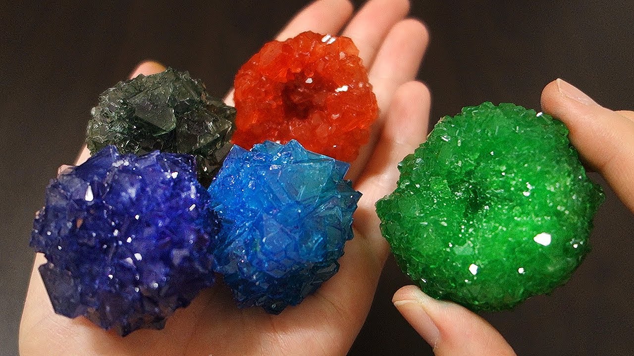 명반(백반)으로 크리스탈 만들기 Making Alum Crystals ASMR