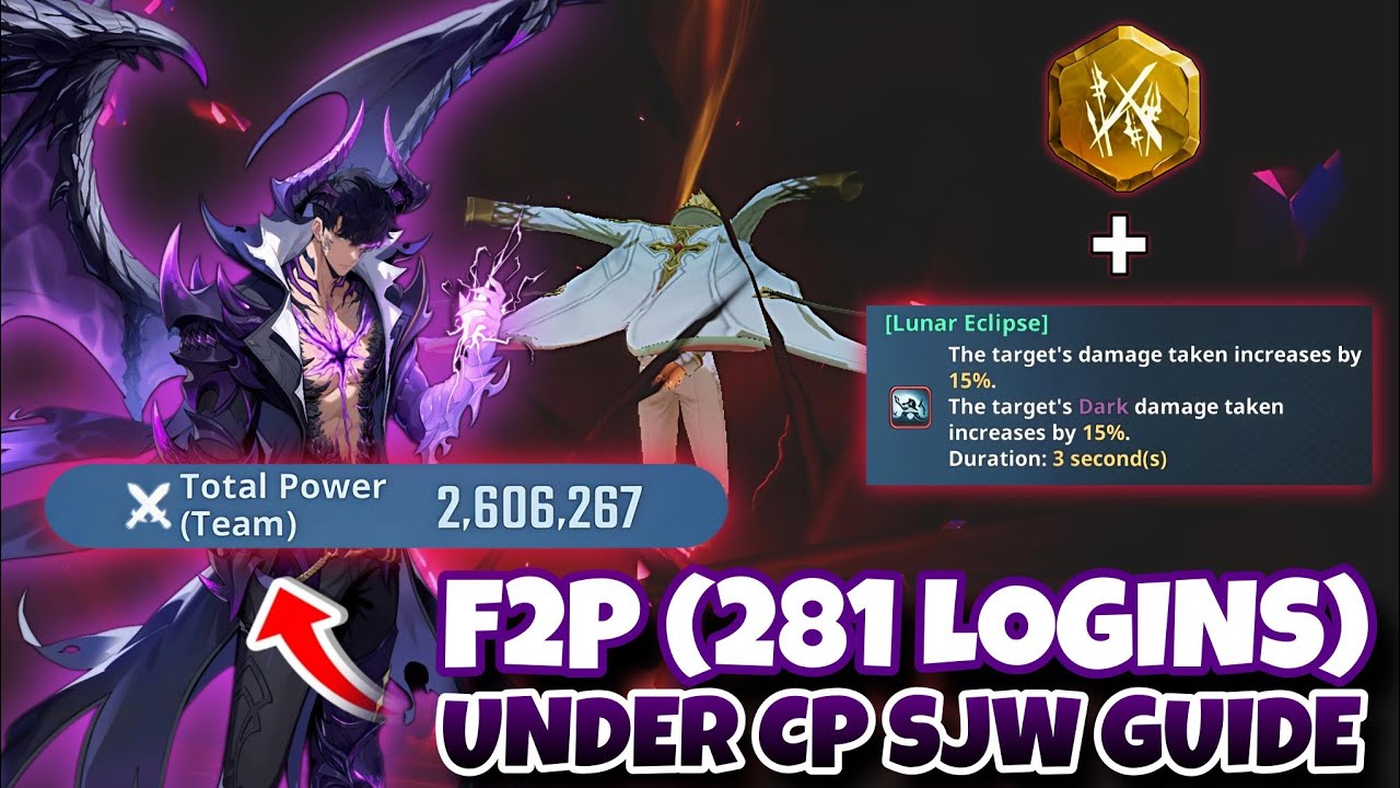 F2P UNDER CP GUIDE (281 LOGINS) NORMAL MODE ROCKPASA WOBL [SOLO LEVELING: ARISE]