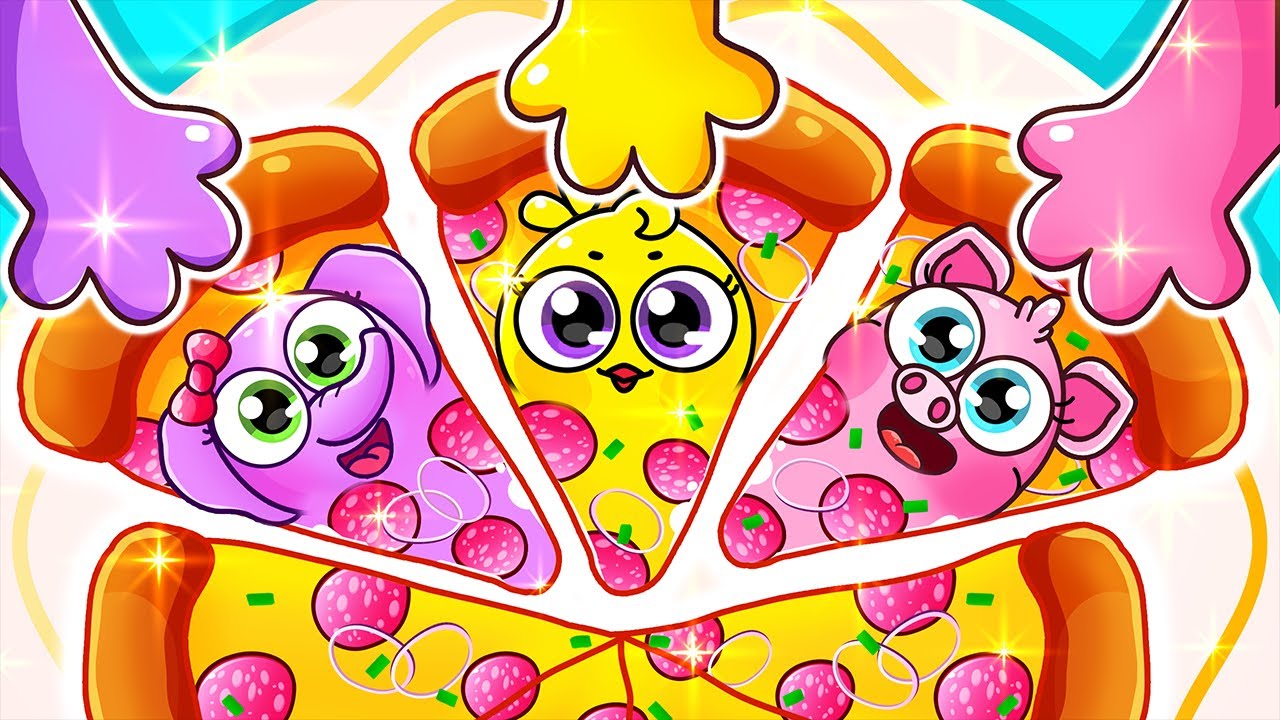🍕Color Pizza for Kids | Deliver Pizza | Funny Songs For Baby | Sing-along with Lamba Lamby