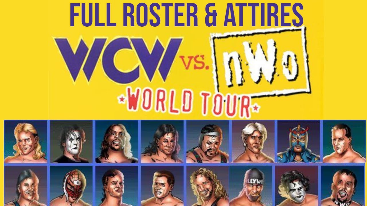 WCW vs nWo World Tour-Full Roster and All Attires