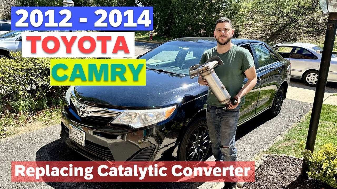 Замена каталитического нейтрализатора своими руками на Toyota Camry 2012 2013 2014 года