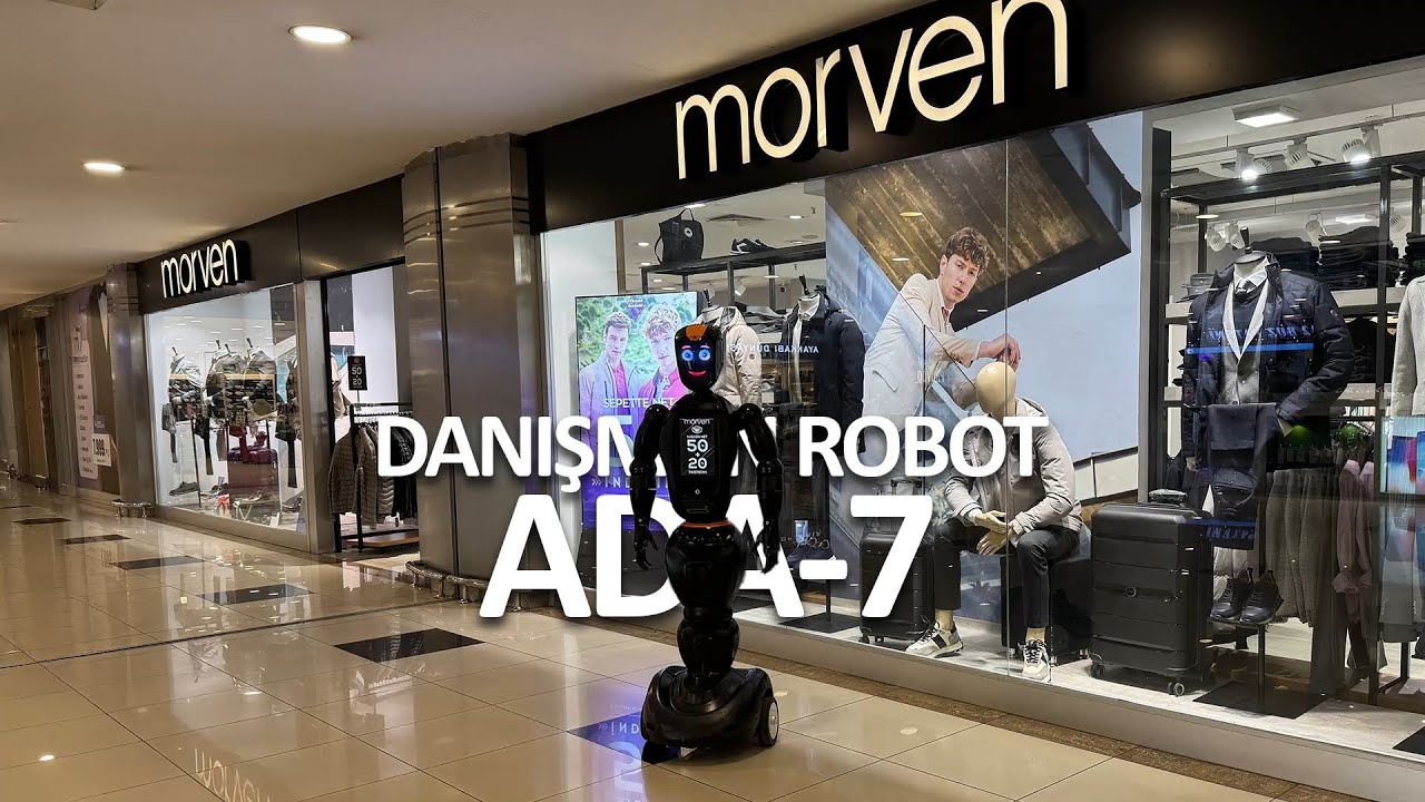 Ada-7 is working as a consultant robot in Konya Kulesite Shopping Mall Morven Store!