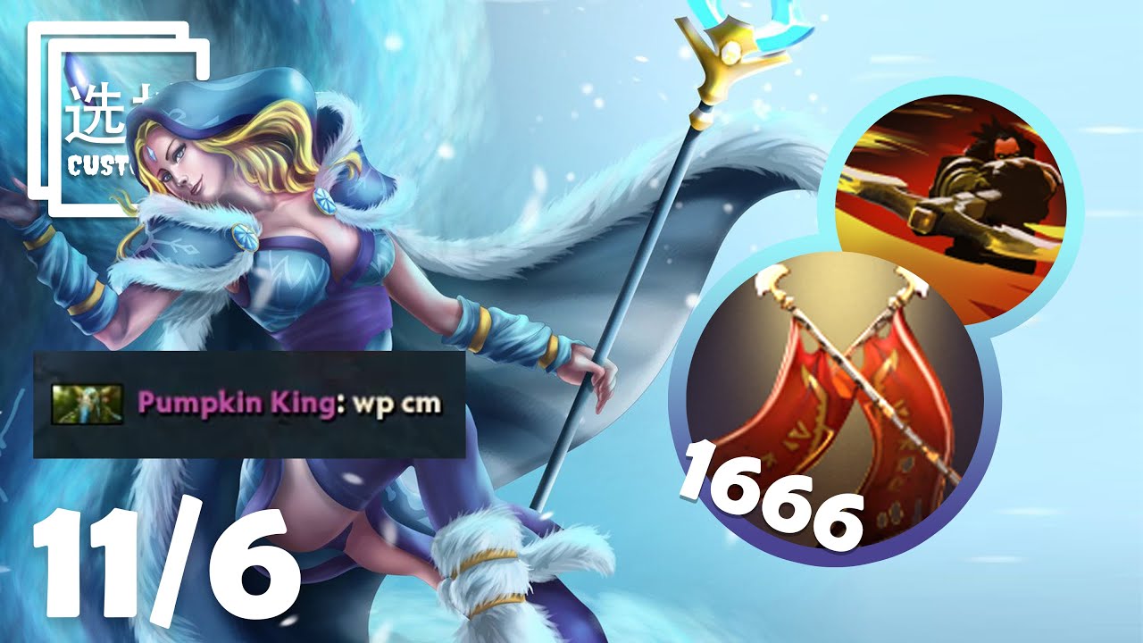 CRYSTAL MAIDEN With 1666 DUEL And COUNTER HELIX - Dota 2 Custom Hero Chaos