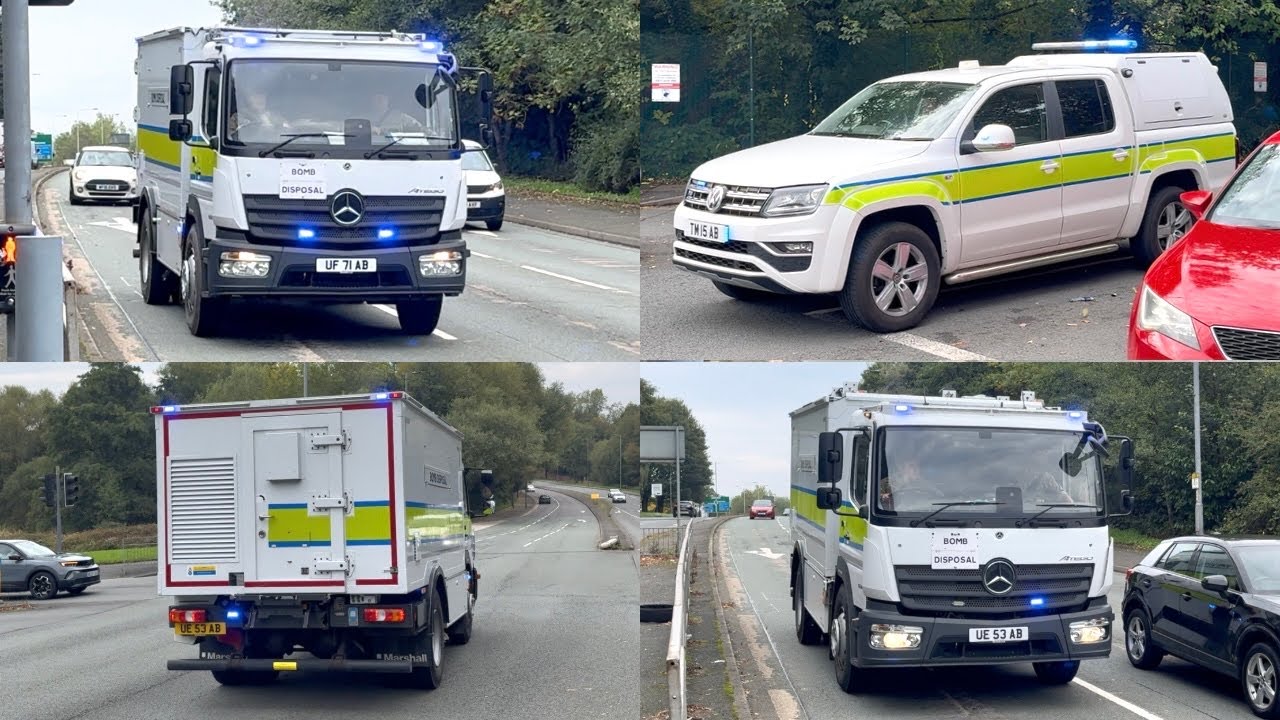 3 Army Bomb Disposal Trucks Respond – Manchester Terror Attack