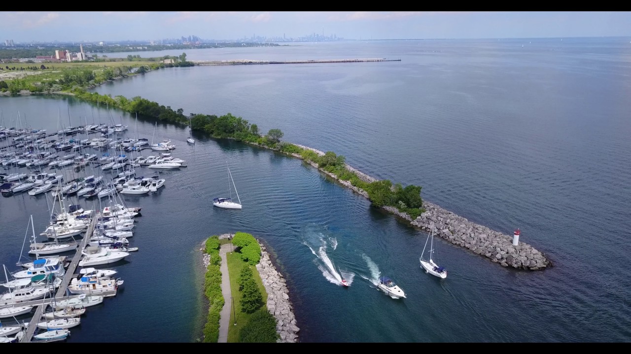 Yacht Club and Toronto Skyline | MAVIC PRO 4K VIDEO