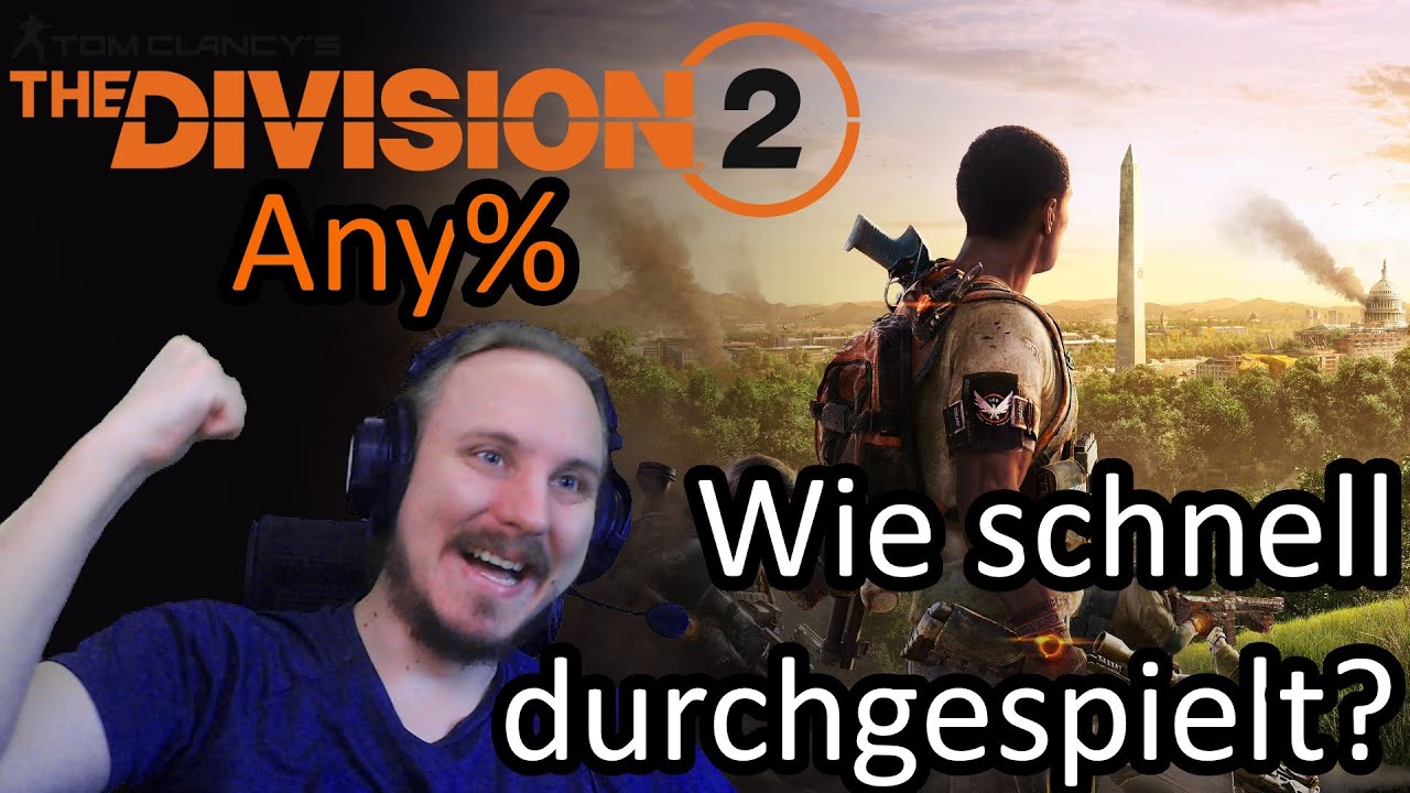 So schnell ist Division 2 durchgespielt - Any% Speedrun (World Record)