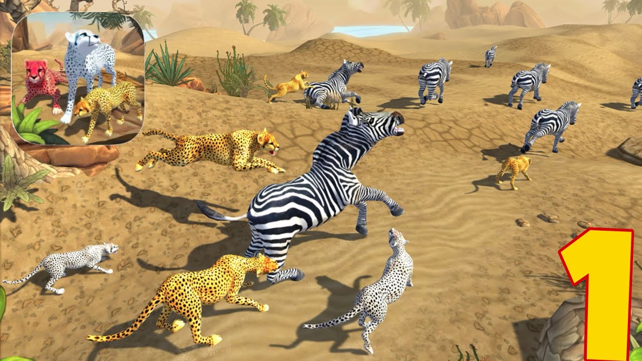 Cheetah Family Simulator Gameplay Walkthrough Guide | Lion Game | Animal Simulator | Mobile Games