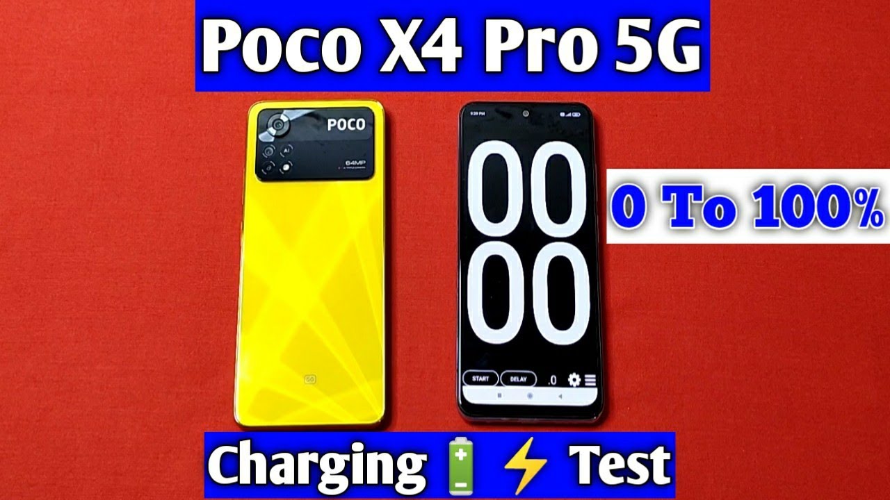 Poco X4 Pro 5G Charging Time Test 0-100%