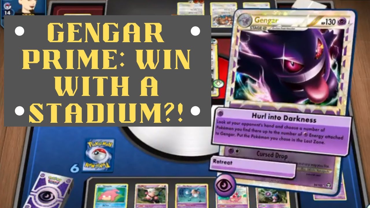 PTCGO Legacy: Lost World Gengar Prime! Winning with a Stadium?! No prize cards!