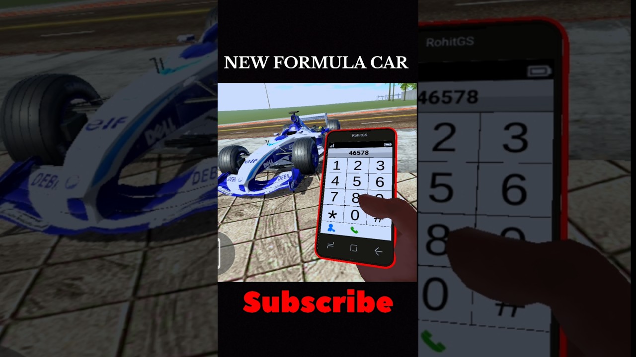 New Formula Car Number in indian bike driving 3d || NEW FORMULA CAR 🔥😱