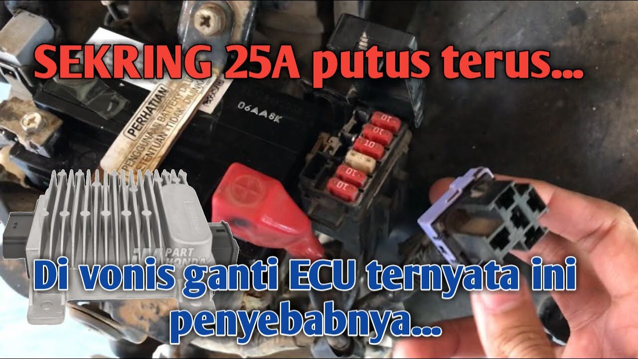 VARIO SEKRING 25A Putus terus‼️ harus Ganti ECU ⁉️