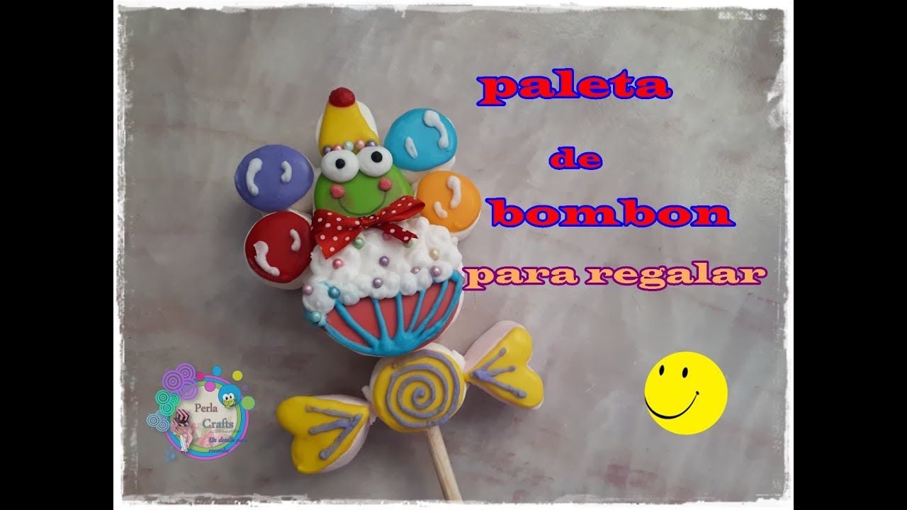 paleta de bombon para cumpleaños o dia del niño
