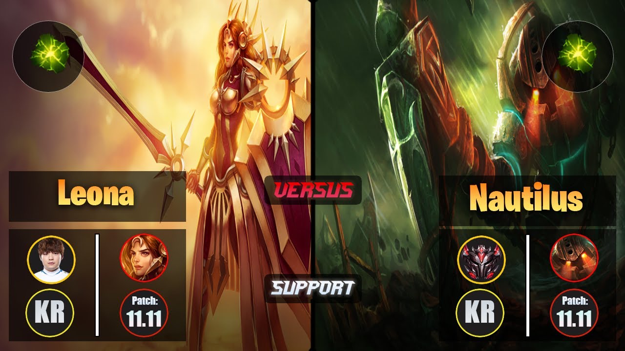 Beryl LEONA (Support) [Aftershock] VS NAUTILUS - Grandmaster KR Patch 11.11