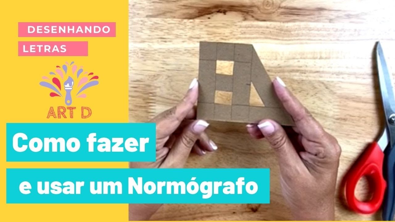 Escrevendo um cartaz com Normógrafo - como fazer letras de uma maneira fácil e rápida