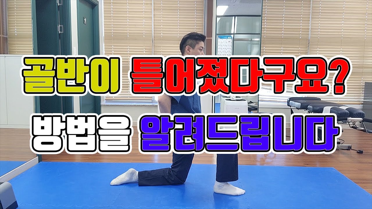 틀어진 골반 ? 골반교정 이해하기 쉽게 설명 해드립니다 하프닐링 체중이동 운동 half kneeling weight shifting