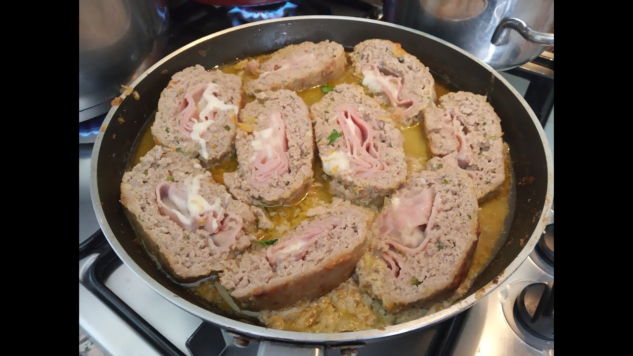 Polpettone cotto in padella