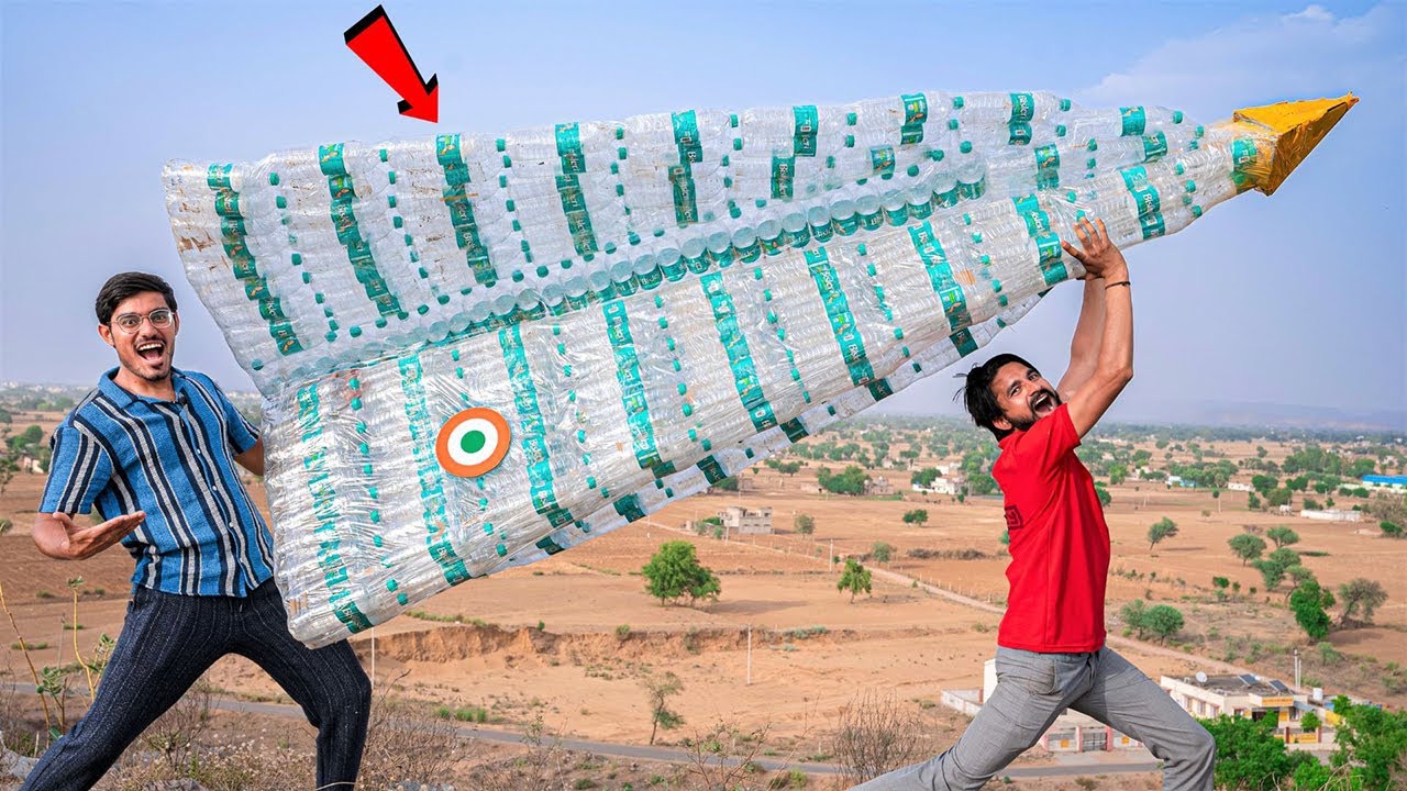 We Made Large Plane of Plastic Bottles | हमने बना दिया बोतल से प्लेन | Will It Fly or Not?