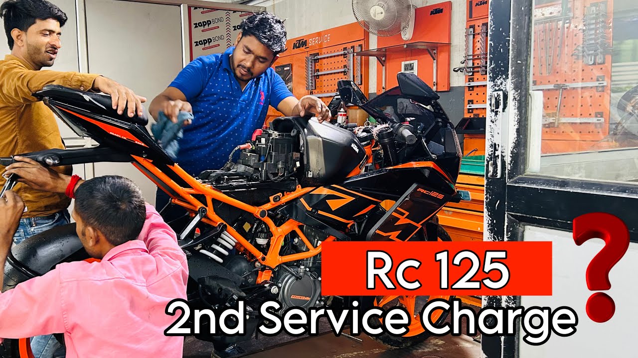 ktm rc 125 service cost | ktm rc second service cost | full service of ktm rc 125 bs6