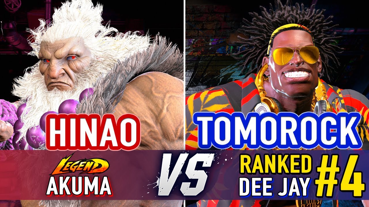 SF6 🤜 Hinao (Akuma) vs Tomorock (#4 Ranked Dee Jay) 🤛 SF6 High Level Gameplay