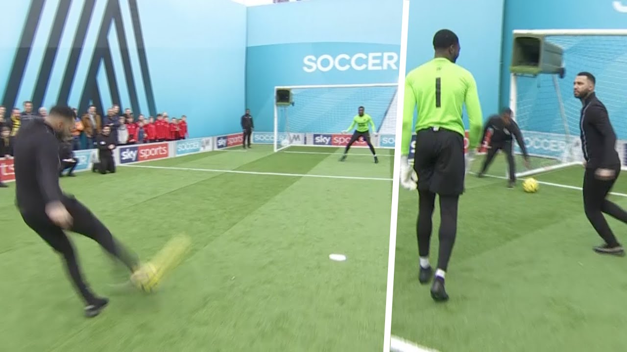 Jermaine Pennant taunts goalkeeper after being denied by two AMAZING saves | Soccer AM Pro AM