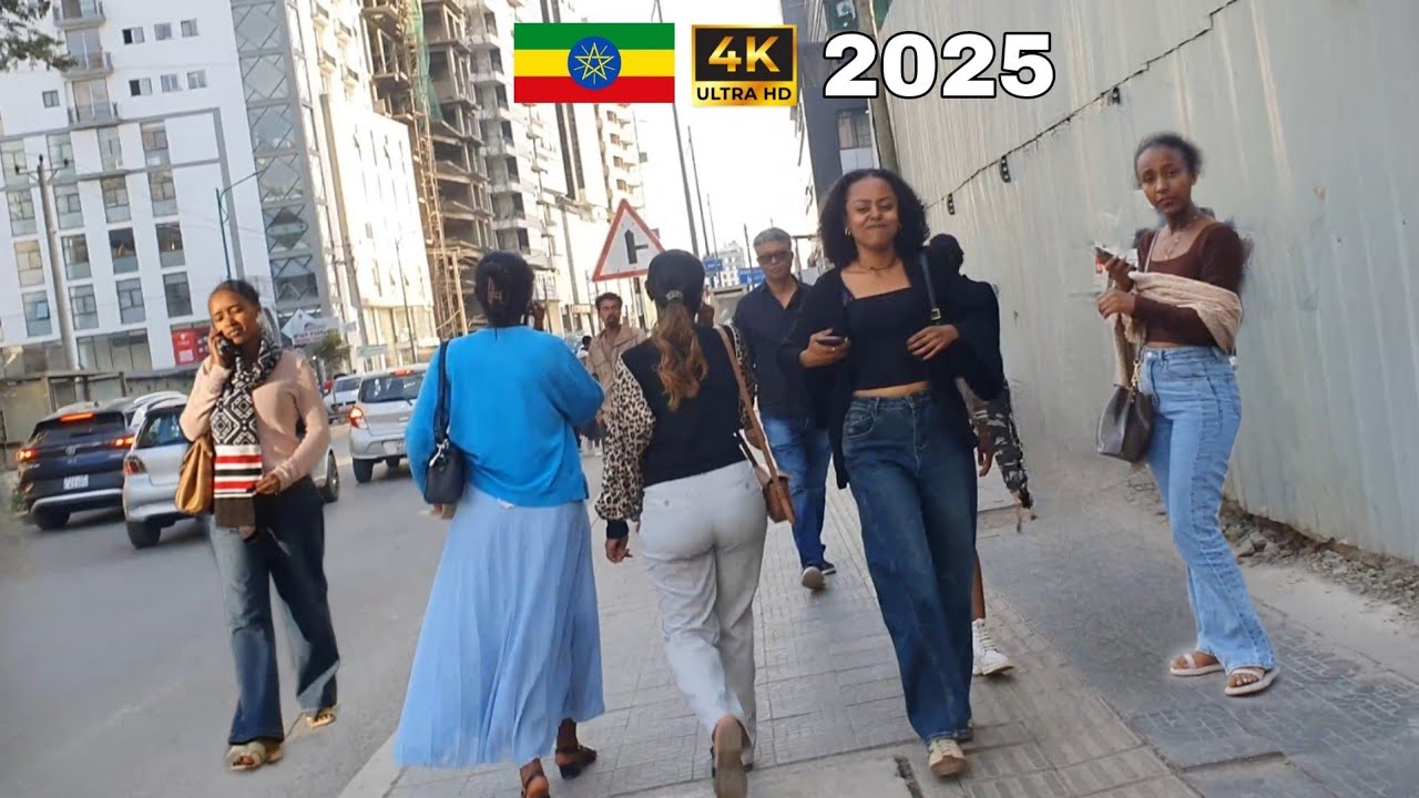 Beautiful Girls on street of Addis Ababa,  Ethiopia , 🇪🇹 Addis Ababa walking Tour 2026