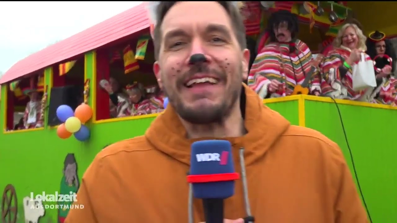 230220 Lokalzeit TV Rosenmontagszug in Recklinghausen