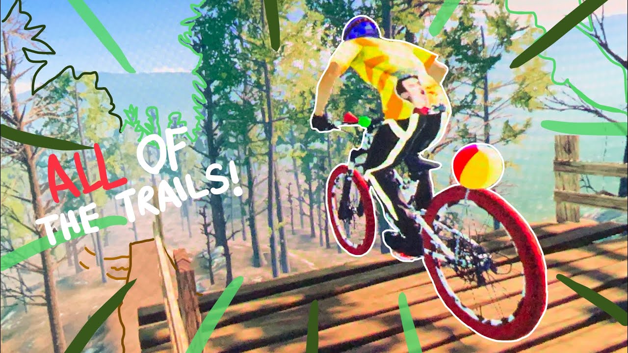 PLAYING THE CRAZY, FASCINATING AND FLOWY MAP! Ido Bike Park *ALL OF THE TRAILS* ( Descenders )