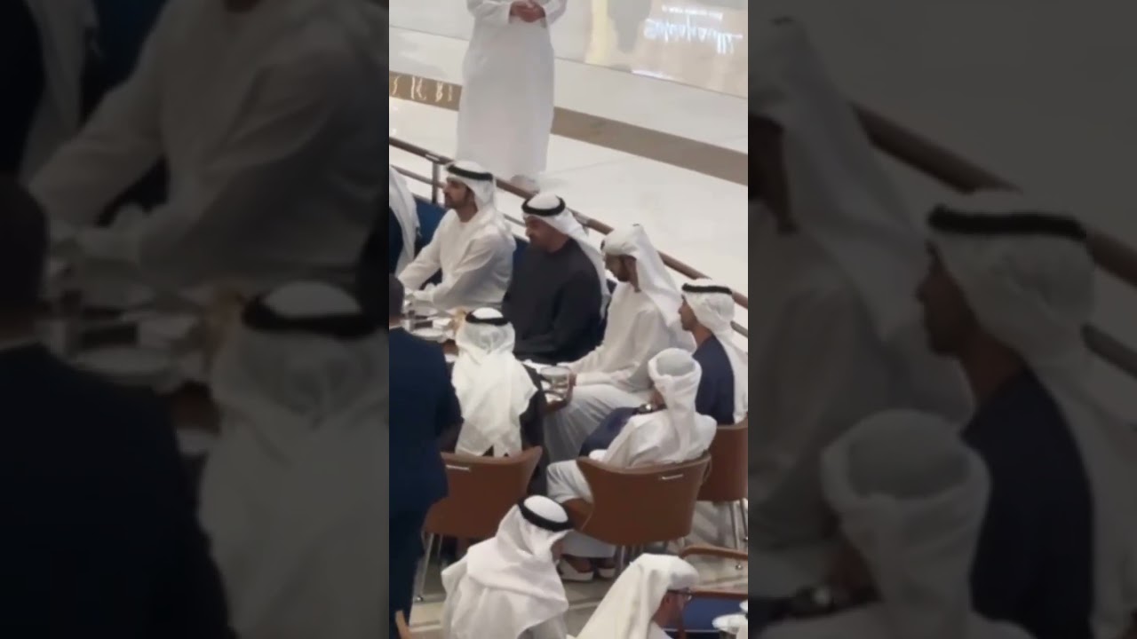 UAE President Sheikh Mohamed and Sheikh Hamdan seen at Dubai Mall