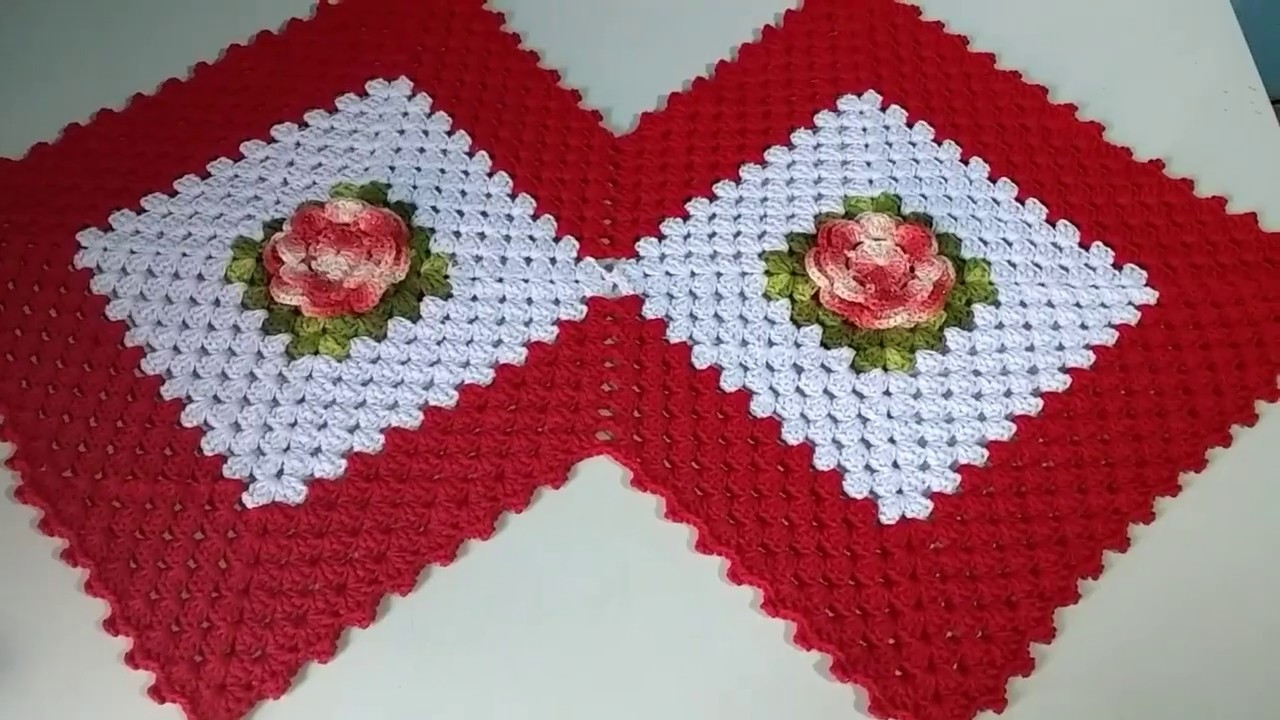 Trilho de mesa Letícia  Parte 1/2 #entrelinhasbycarmen #amoviverdocroche