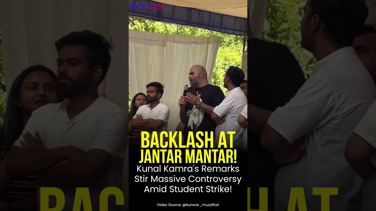 #backlash at #jantarmantar 🚨 #kunalkamra Remarks Stir Massive #controversynews Amid #studentstrike!