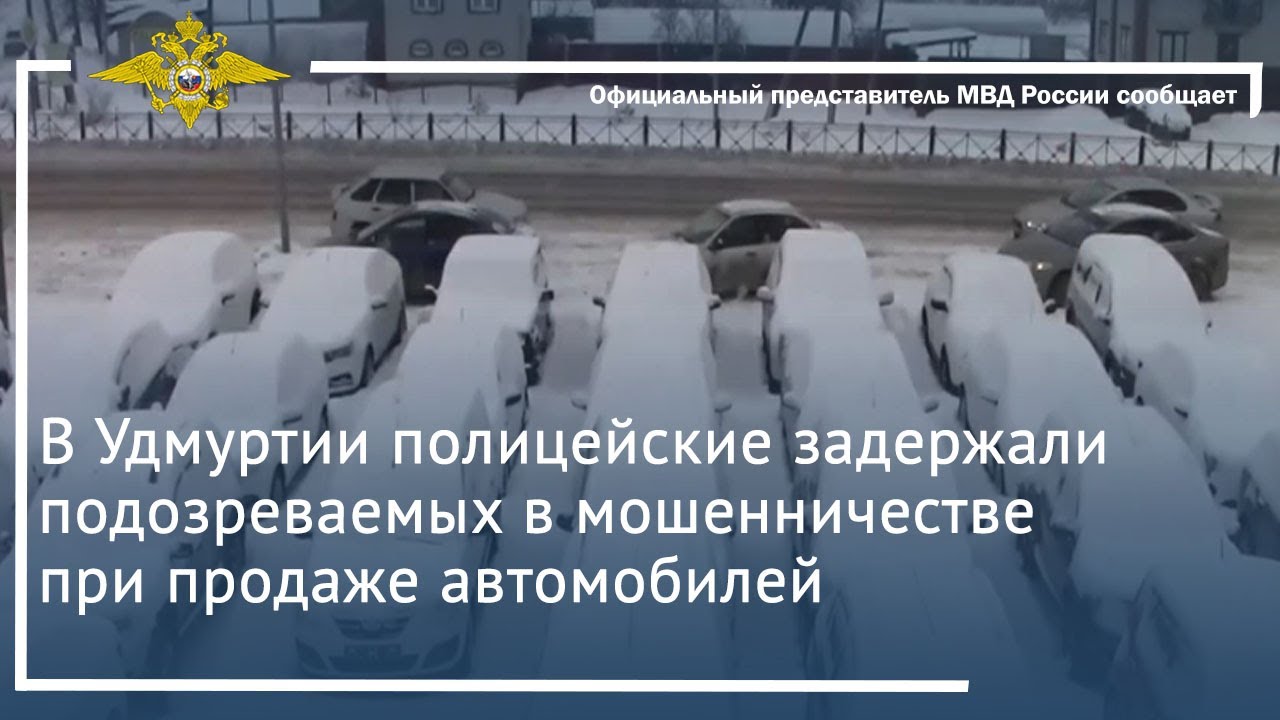 Ирина Волк: В Удмуртии полицейские задержали подозреваемых в мошенничестве при продаже автомобилей