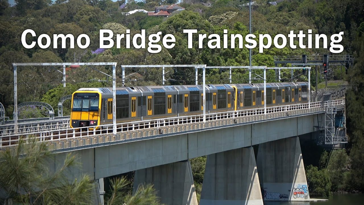 [4K] Trainspotting over Como Bridge | T4 Illawarra